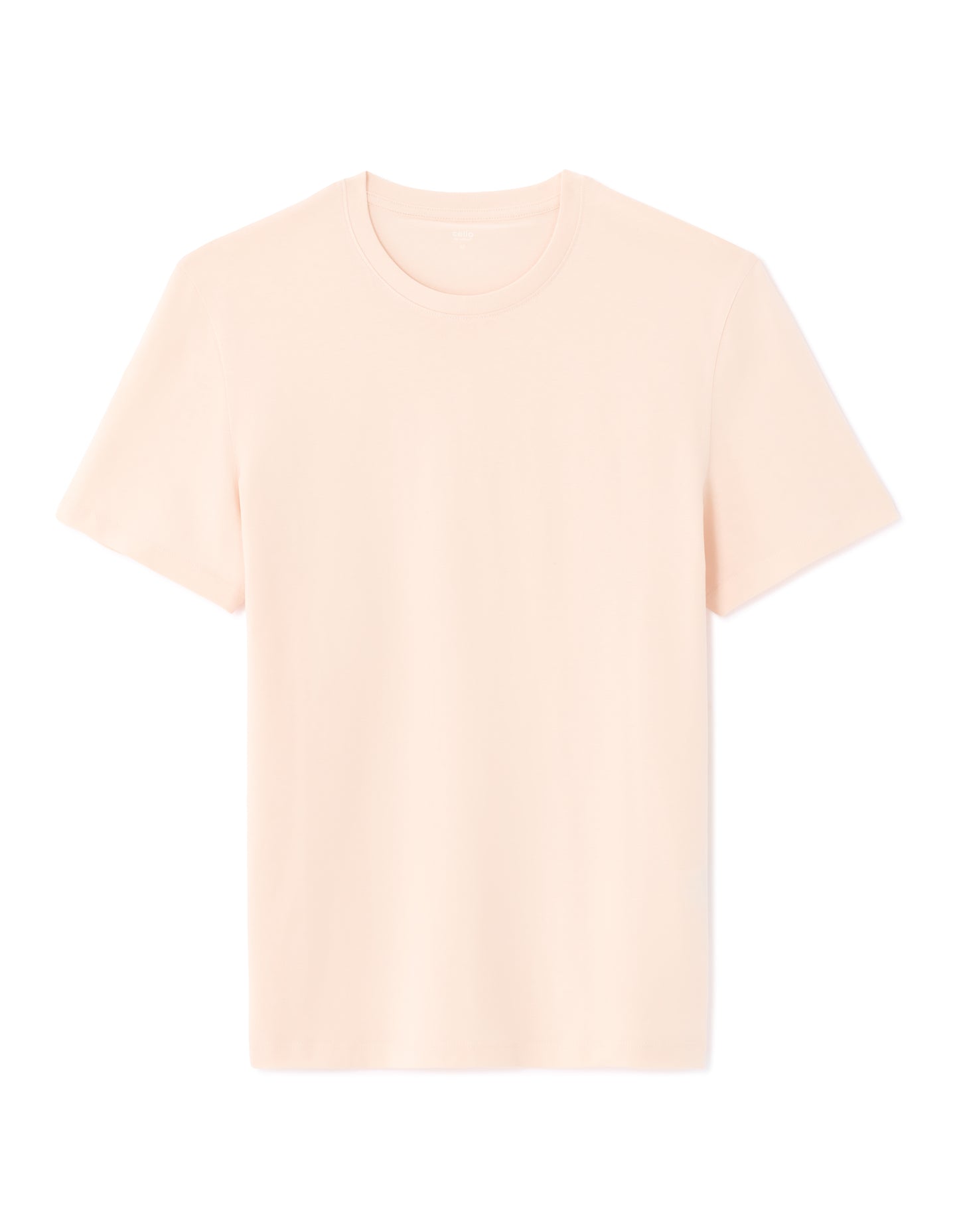 Slim Fit 100% Cotton Crew Neck T-Shirt - Orange