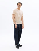 Slim Fit 100% Cotton Crew Neck T-Shirt - Orange