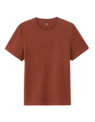 Straight Fit 100% Cotton Crew Neck T-Shirt - Red