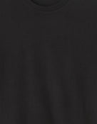 Slim Fit 100% Cotton Crew Neck T-Shirt - Black