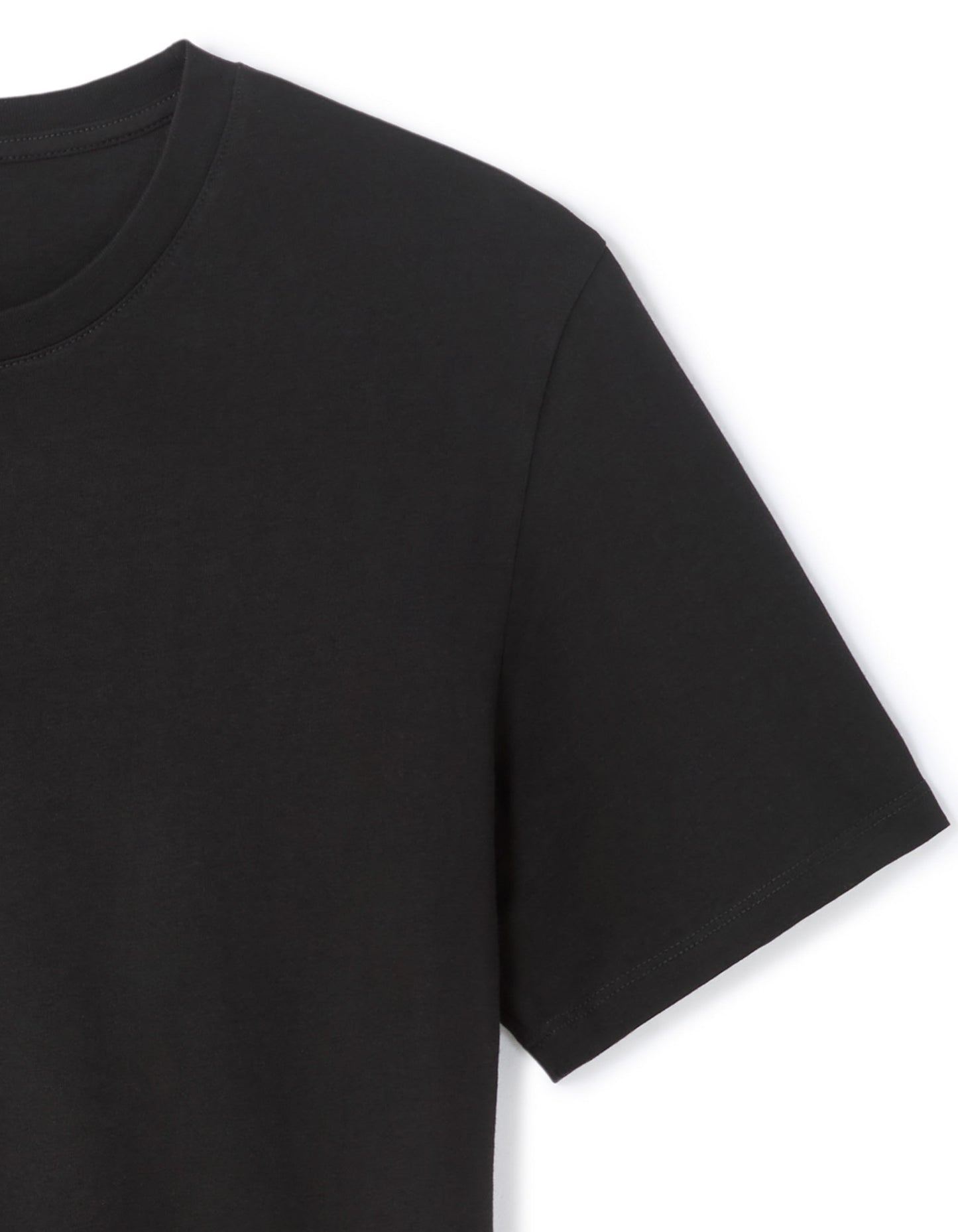 Celio* Solid Regular Fit -100% Cotton T-Shirt-Black