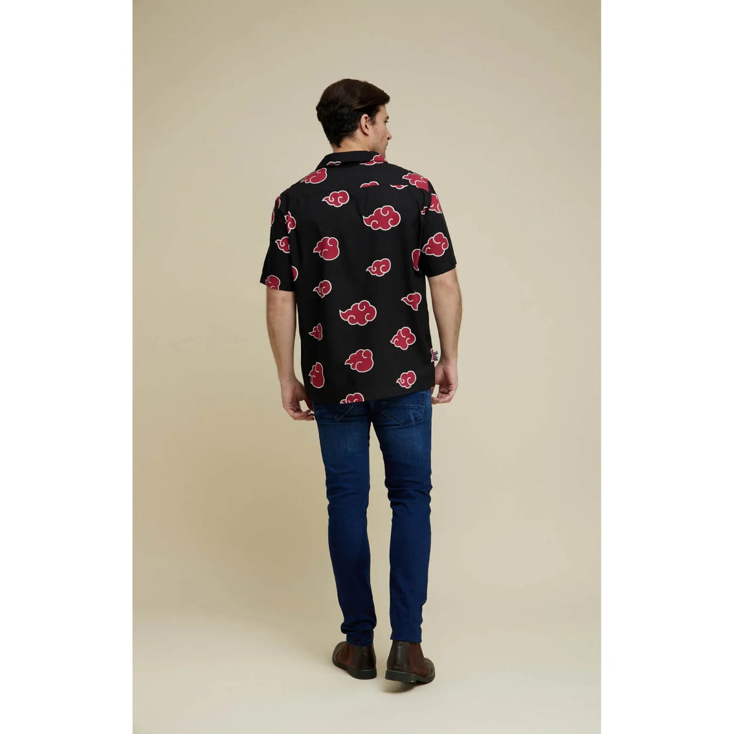 Celio* Naruto Regular Fit Cotton-Blend Black Shirt