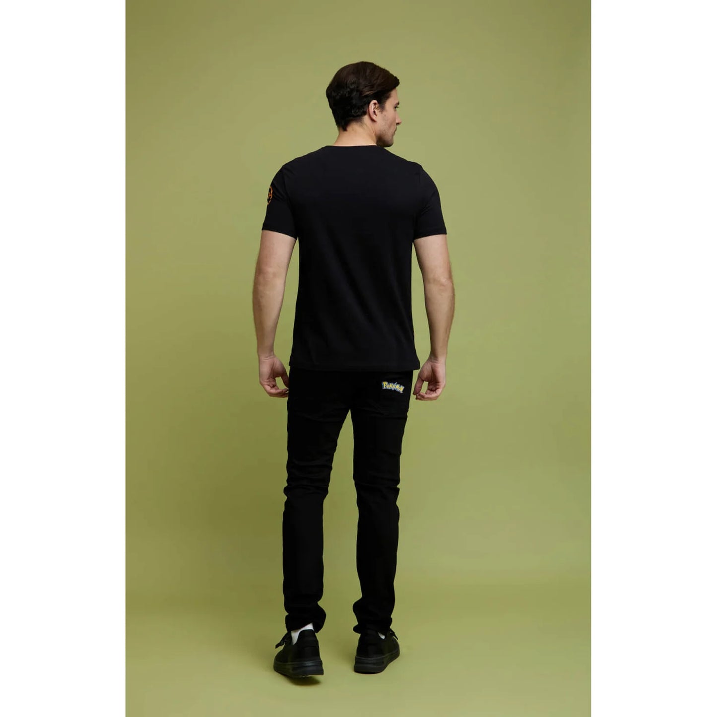 Celio* Pokemon Regular Fit Cotton Black T-Shirt