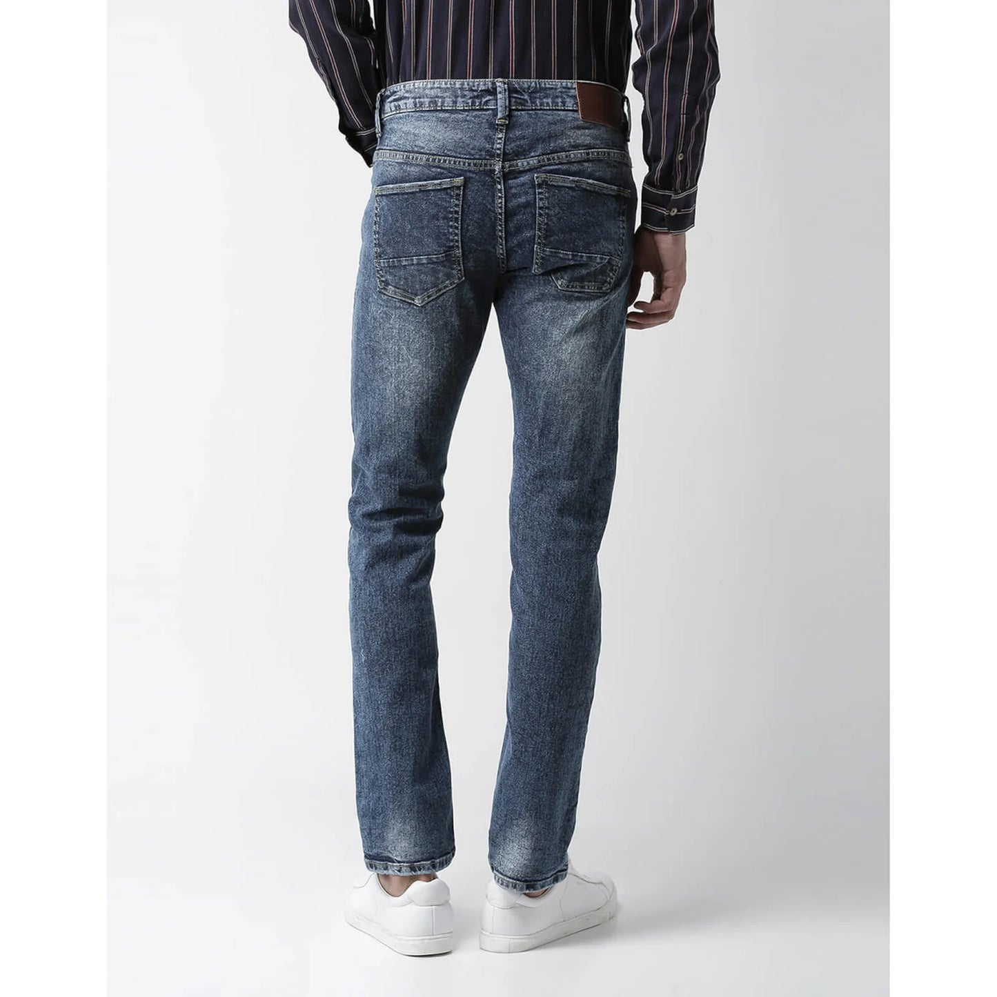 Celio* Cotton-Blend Slim Fit Blue Jean