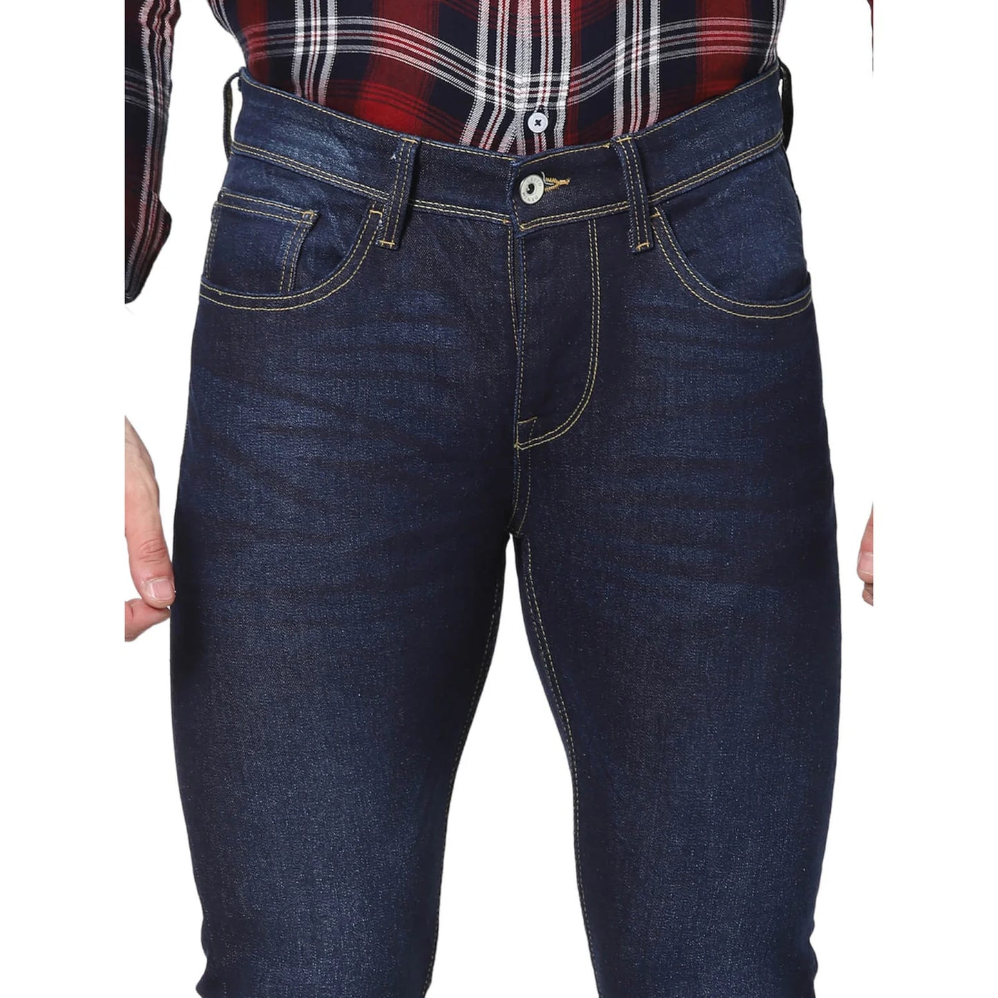 Celio* Cotton-Blend Slim Fit Blue Jean