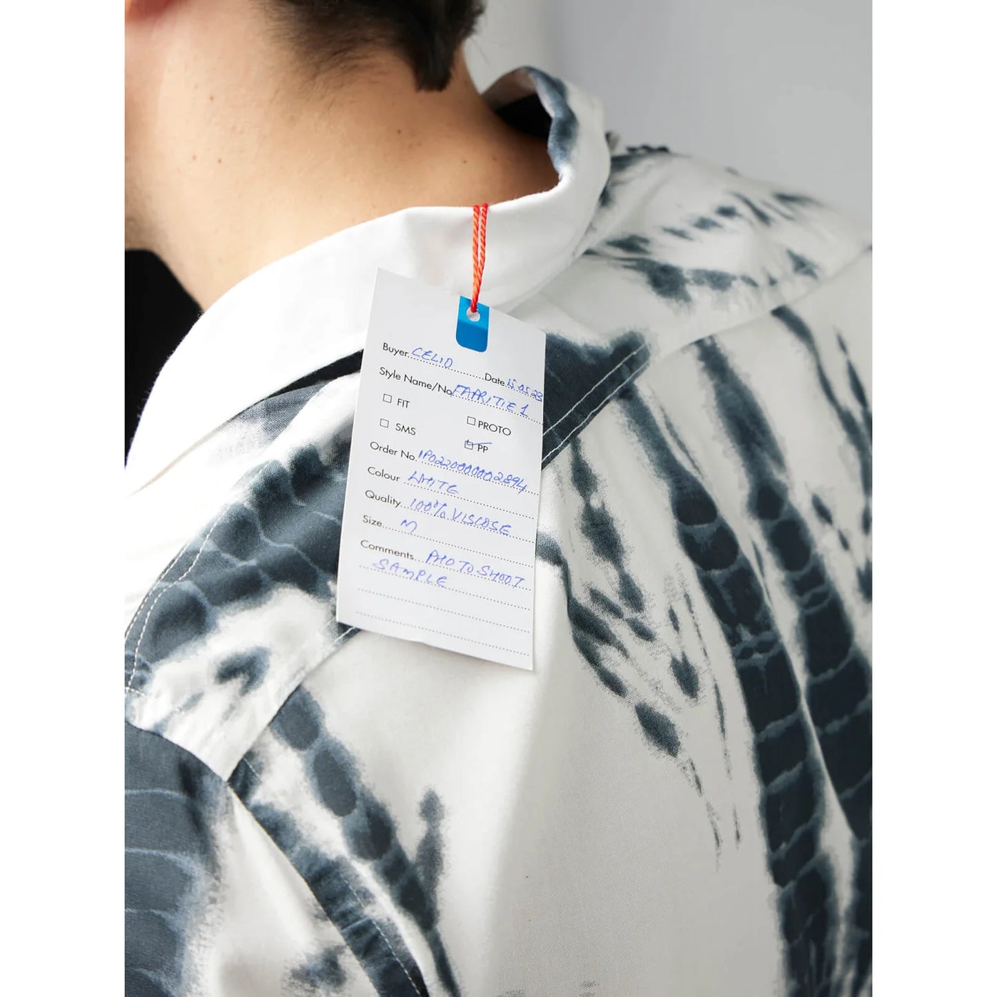 Celio* Tie Dye Regular Fit Viscose White Shirt