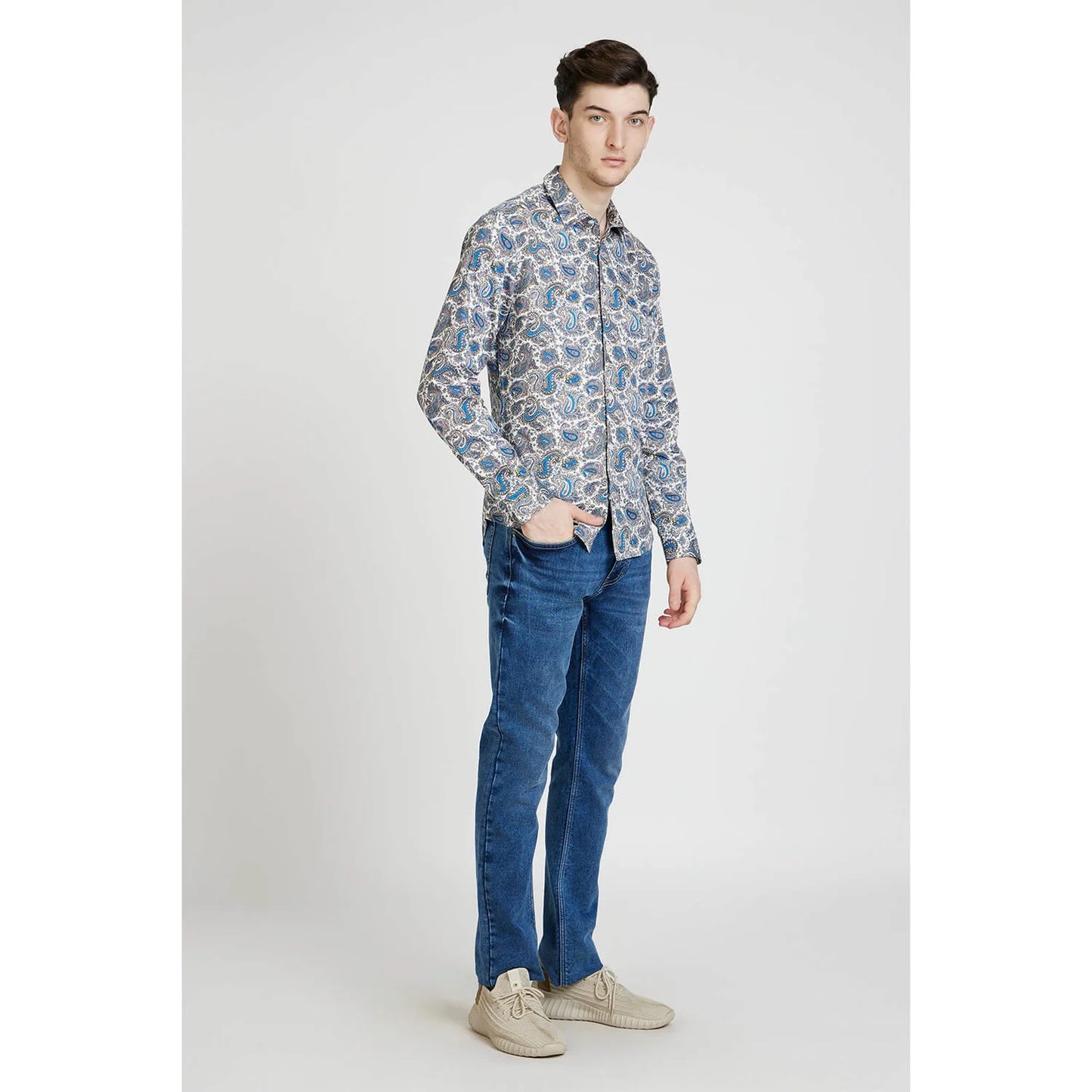 Celio* Paisley Regular Fit Cotton Multi Shirt