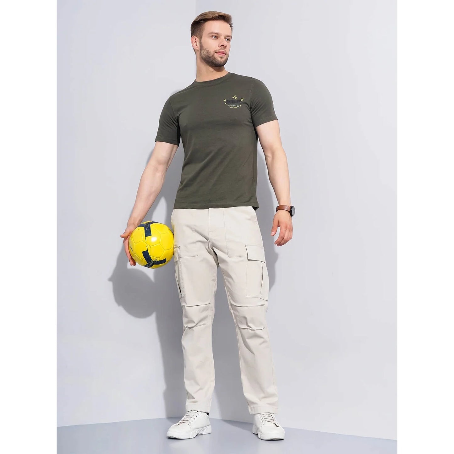 Celio* Dragonball Z Regular Fit Cotton Green T-Shirt