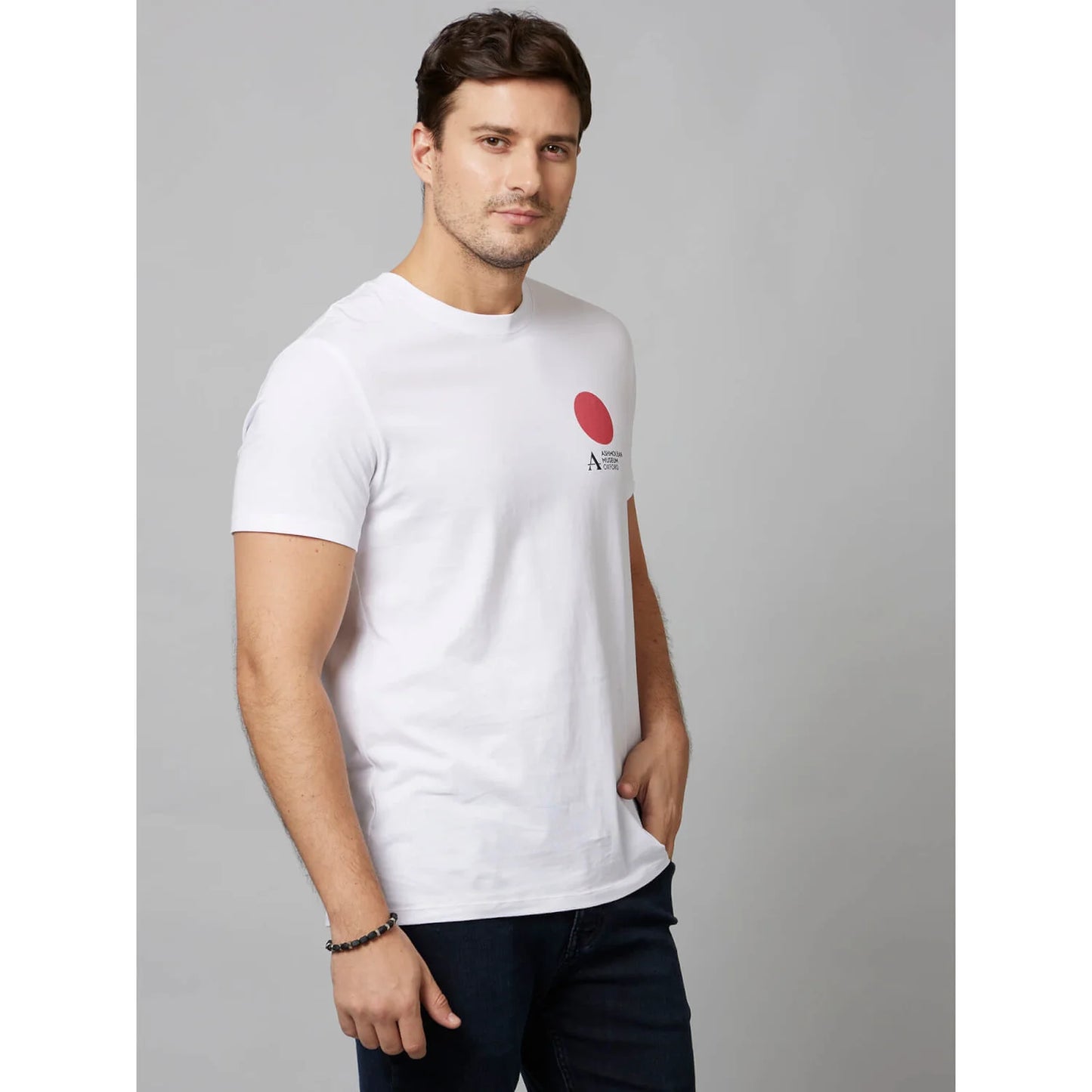 Celio* Apoh Regular Fit Cotton White T-Shirt