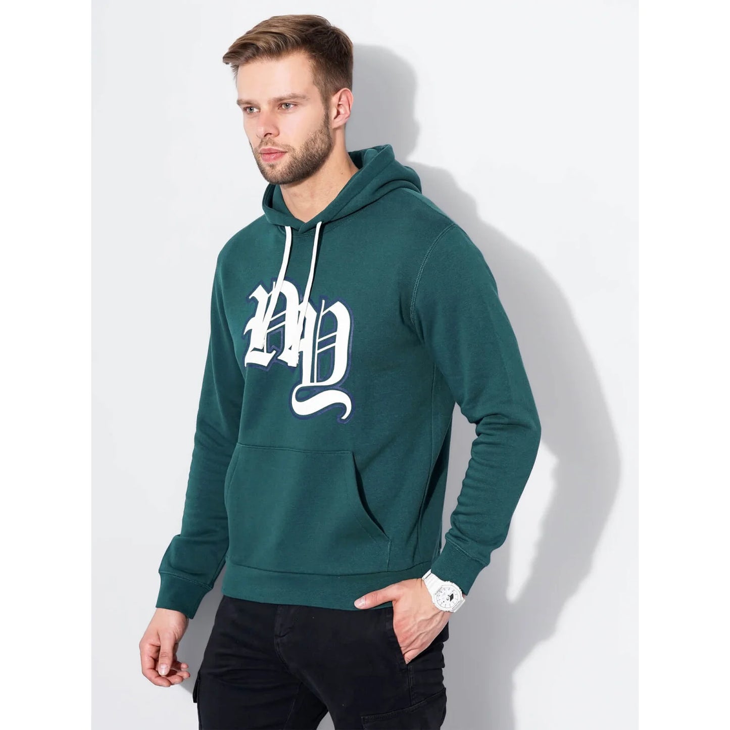 Celio* Printed Regular Fit Cotton Yellow Sweatshirt