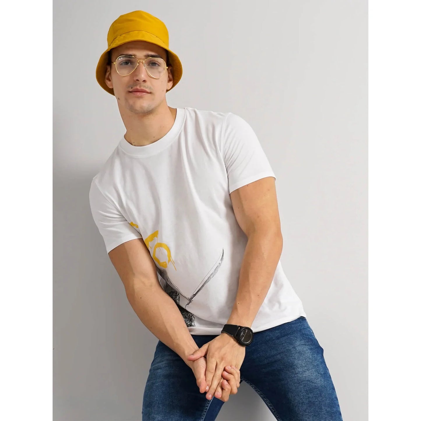 Celio* Gto Regular Fit Cotton White T-Shirt