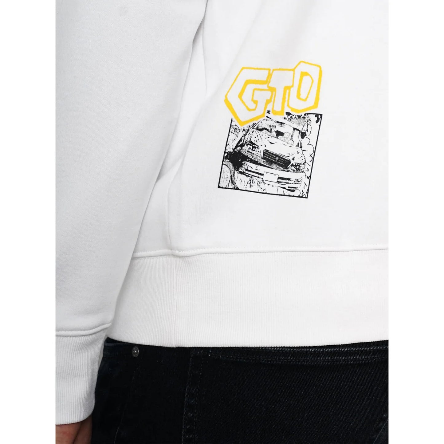 Celio* Gto Regular Fit Cotton-Poly-Blend White Sweatshirt