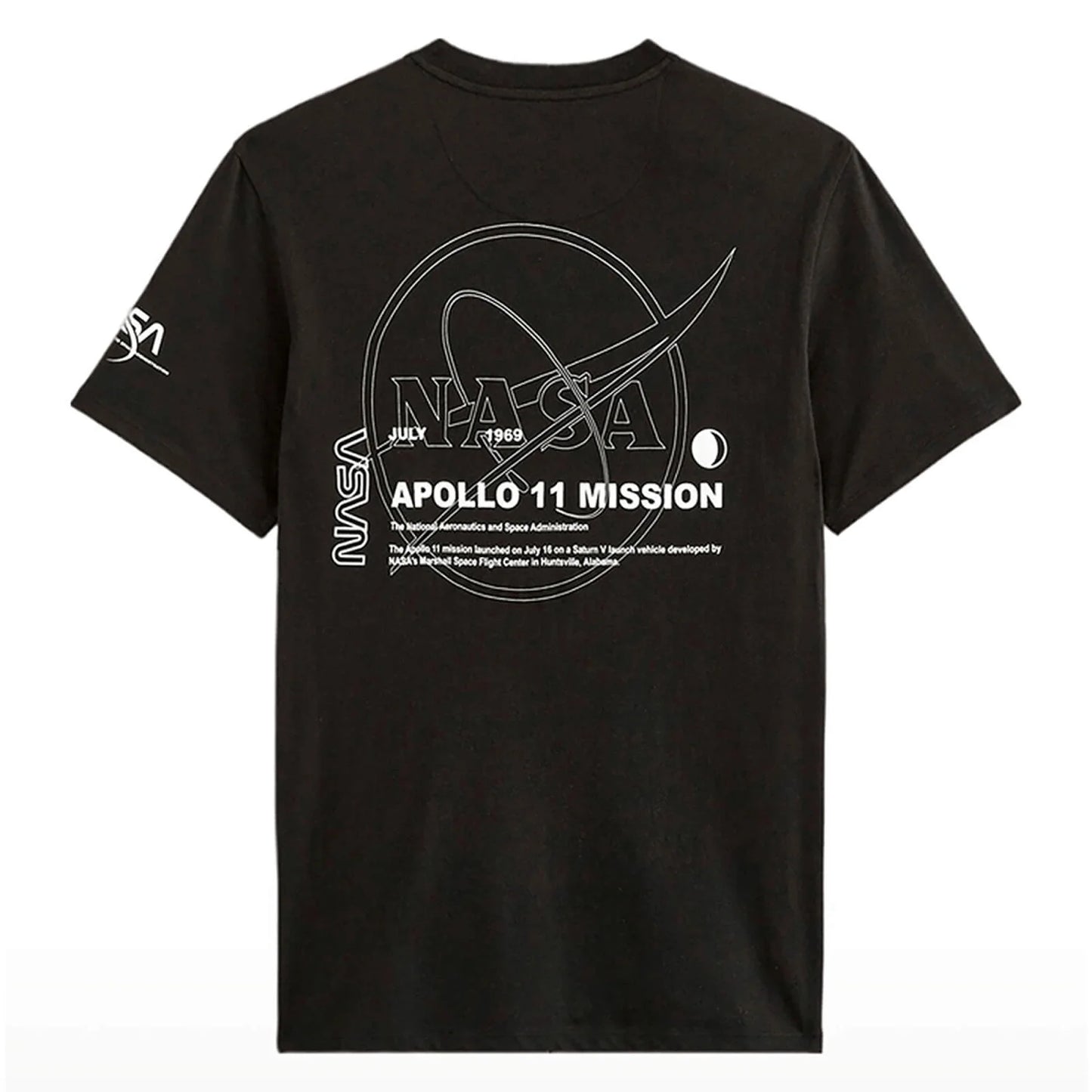 Celio* Printed Regular Fit Cotton Black T-Shirt