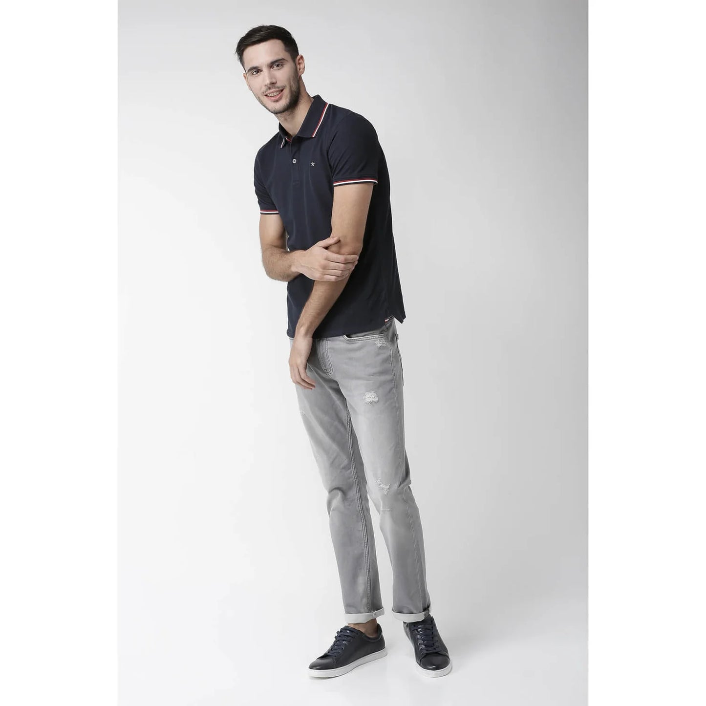 Celio* Cotton Regular Fit Grey Jean