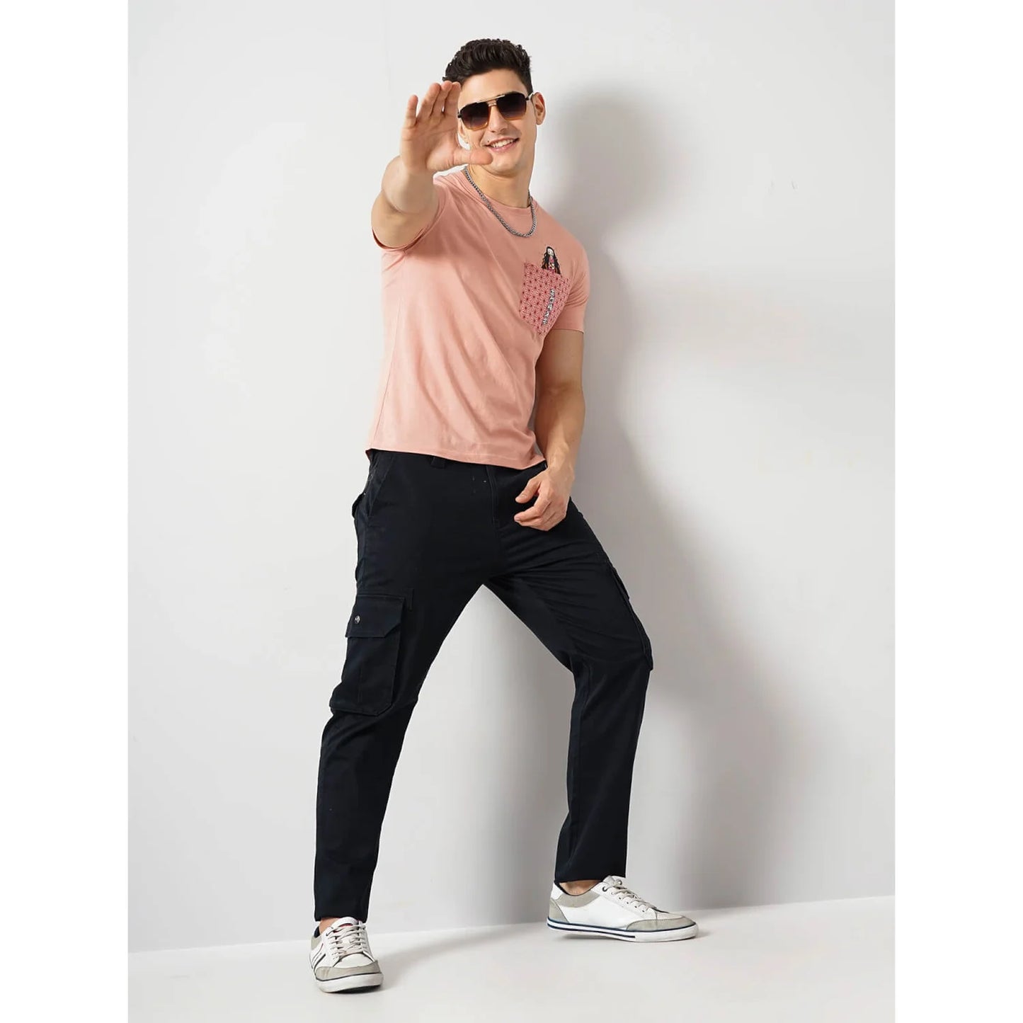 Celio* Demon Slayer Regular Fit Cotton Pink T-Shirt