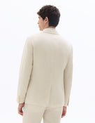 Slim Fit 100% Linen Blazer - Natural