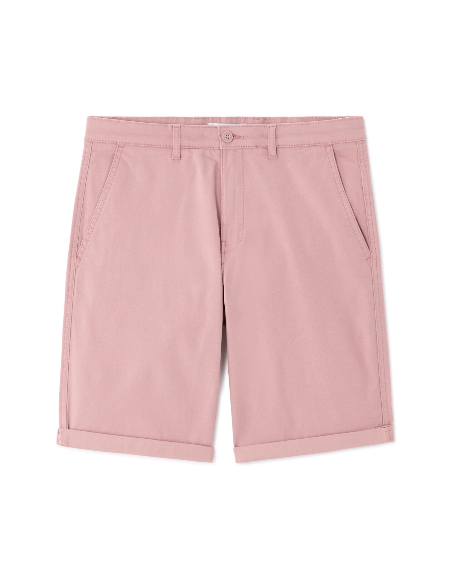 Regular Fit Stretch Cotton Shorts - Light Pink