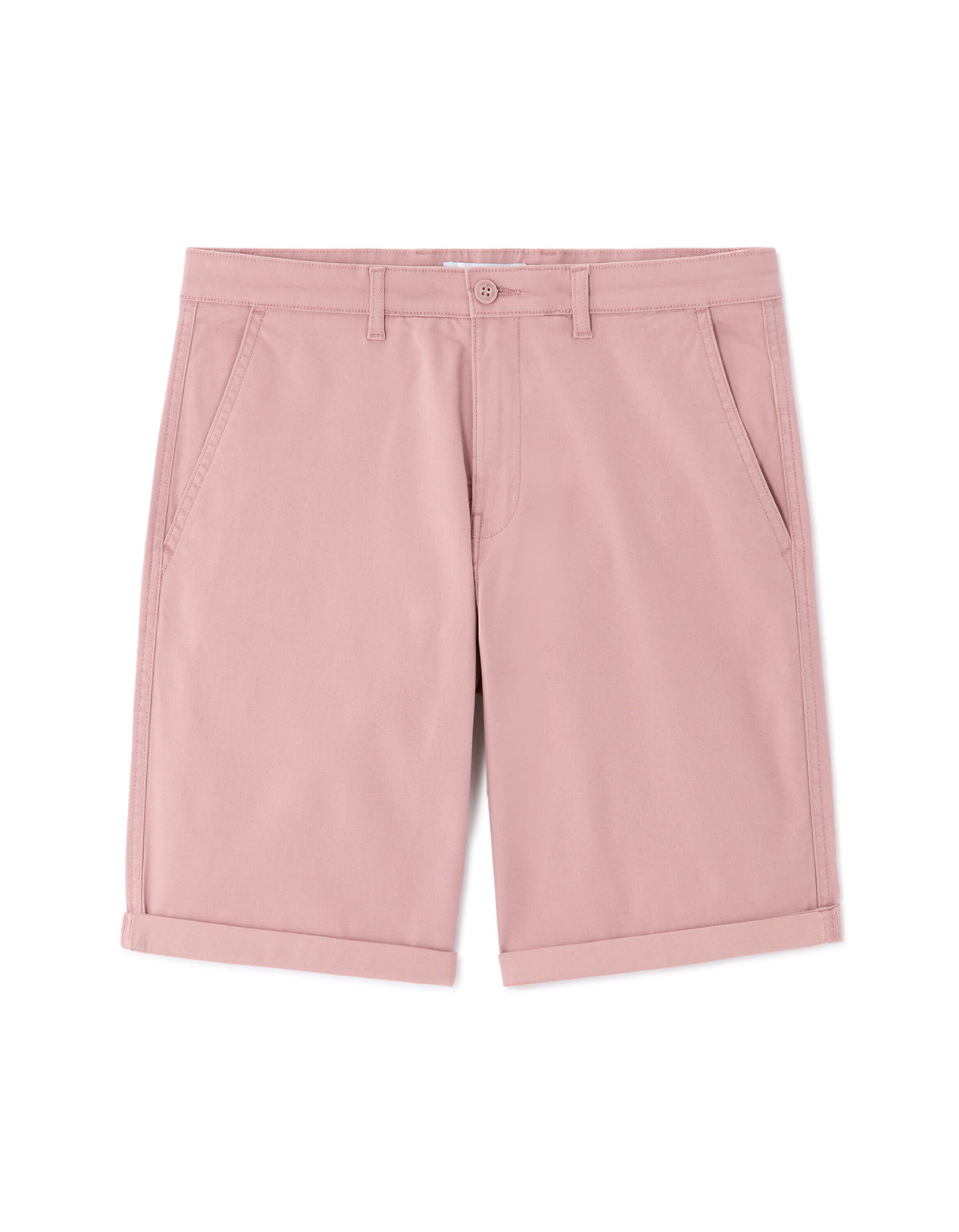 Regular Fit Stretch Cotton Shorts - Light Pink