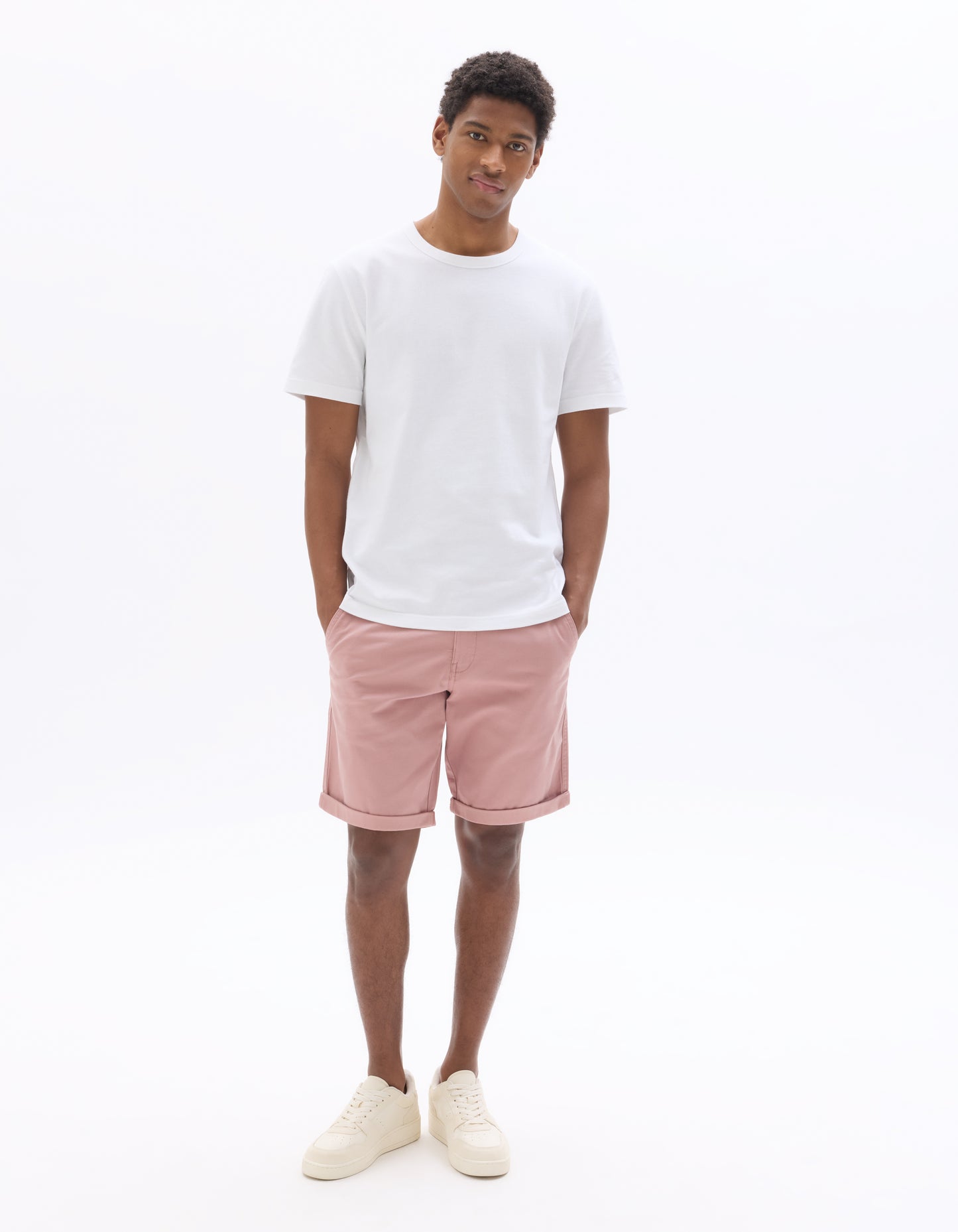 Celio Solid Regular Fit Cotton Pink Shorts