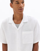 Regular Fit Cuban Collar Shirt - White