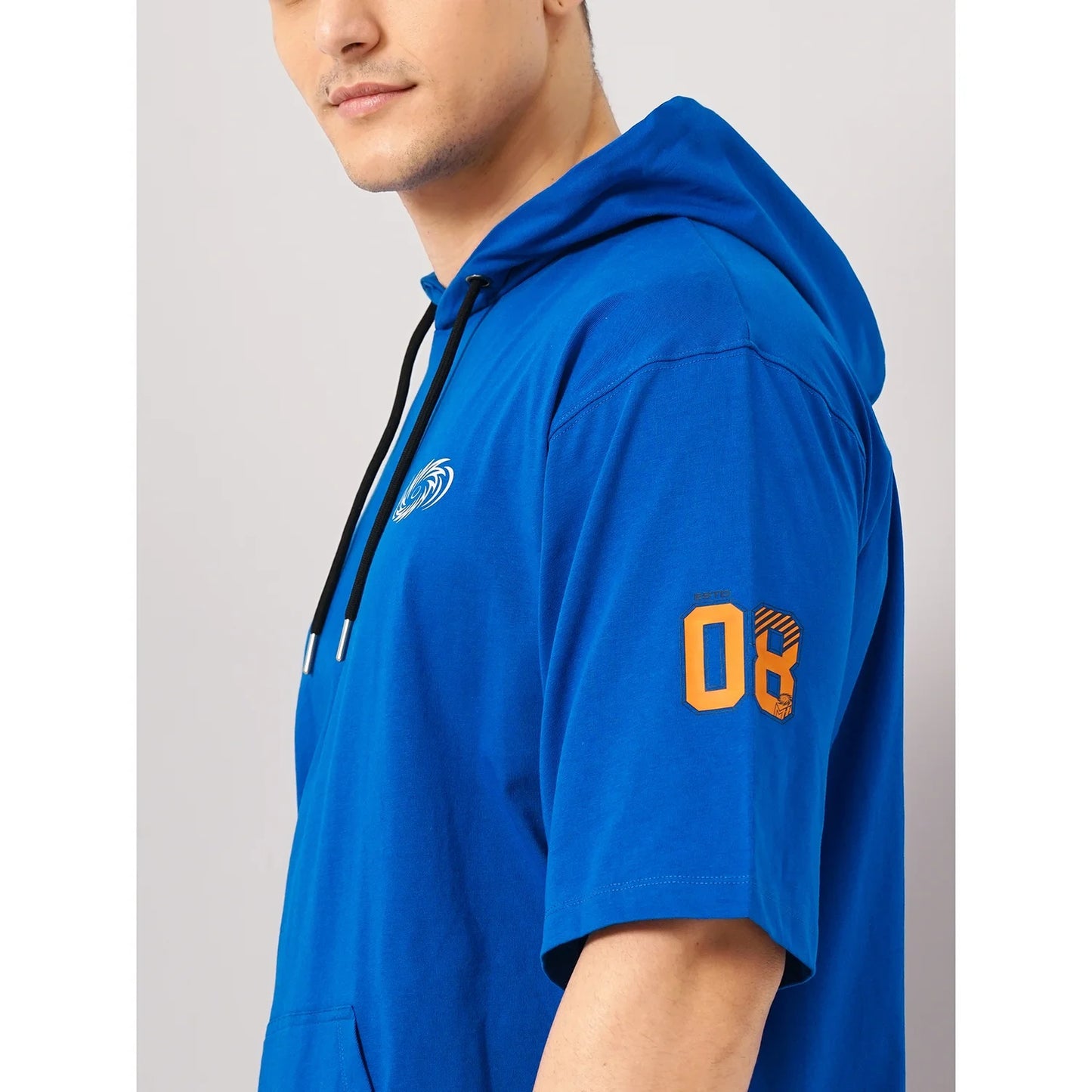 Celio* Mumbai Indians Oversized 100% Cotton Blue T-Shirt