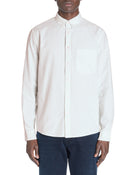 Regular Fit 100% Cotton Striped Button Down Collar Shirt - Green