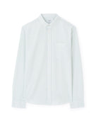 Regular Fit 100% Cotton Striped Button Down Collar Shirt - Green