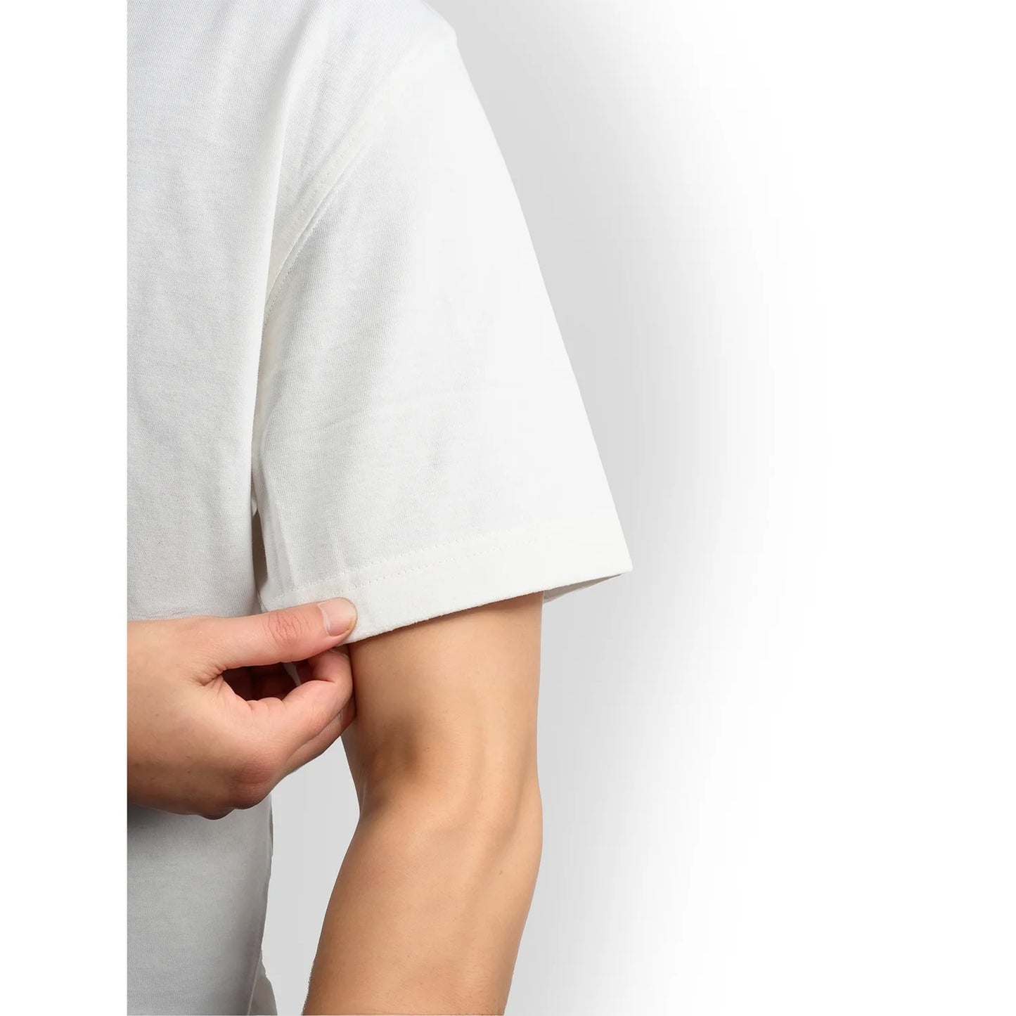 Celio* Printed Boxy Fit Cotton White T-Shirt