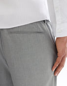 Slim Fit Poly Viscose Trousers - Grey