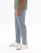 Slim Fit Poly Viscose Trousers - Light Blue