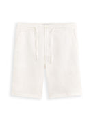Bermuda Fit 100% Linen Shorts - White