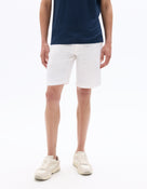 Bermuda Fit 100% Linen Shorts - White