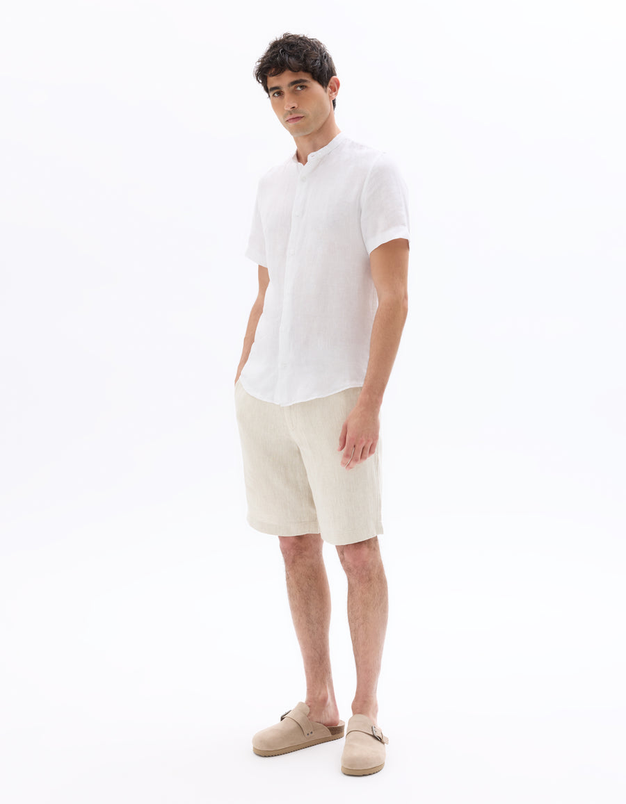 Bermuda Fit Shorts - Natural