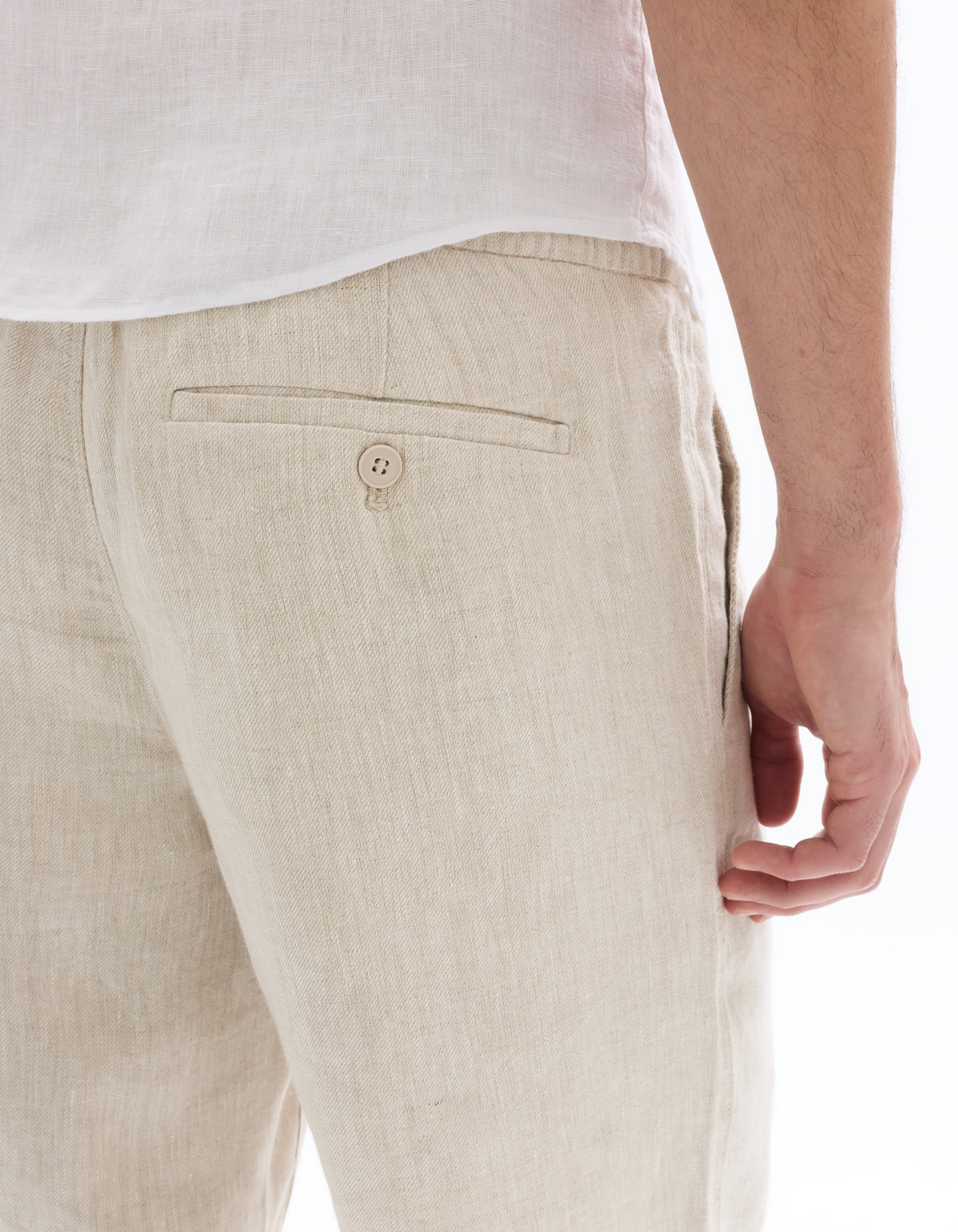 Bermuda Fit Shorts - Natural