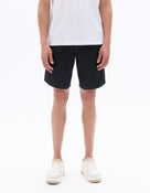 Straight Fit 100% Linen Shorts - Black