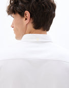 Regular Fit 100% Cotton Spread Collar Shirt - White