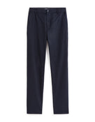 Straight Fit Trousers - Navy Blue