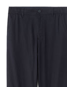 Straight Fit Trousers - Navy Blue