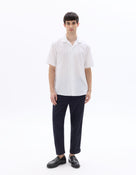 Straight Fit Trousers - Navy Blue