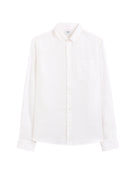 Regular Fit 100% Linen Shirt - White