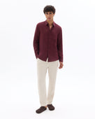 Regular Fit 100% Linen Shirt - Purple
