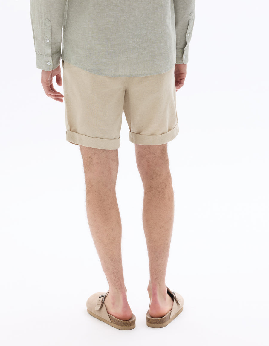 Bermuda Fit Shorts - Natural