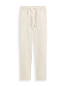 Straight Fit 100% Linen Trousers - Natural