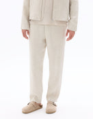 Straight Fit 100% Linen Trousers - Natural