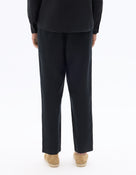 Straight Fit Trousers - Black