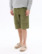Regular Fit 100% Cotton Shorts - Khaki