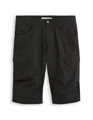 Regular Fit 100% Cotton Shorts - Black