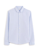 Regular Fit 100% Cotton Spread Collar Formal Shirt - Blue