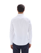 Regular Fit 100% Cotton Spread Collar Shirt - White