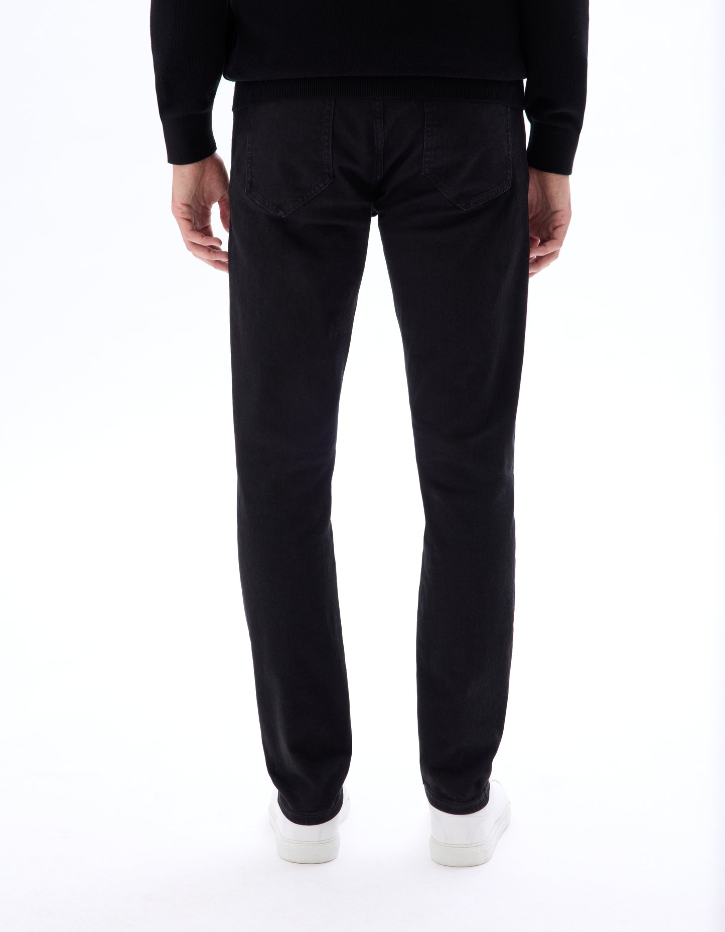 Celio* Men Solid Slim Fit Black Cotton Jeans